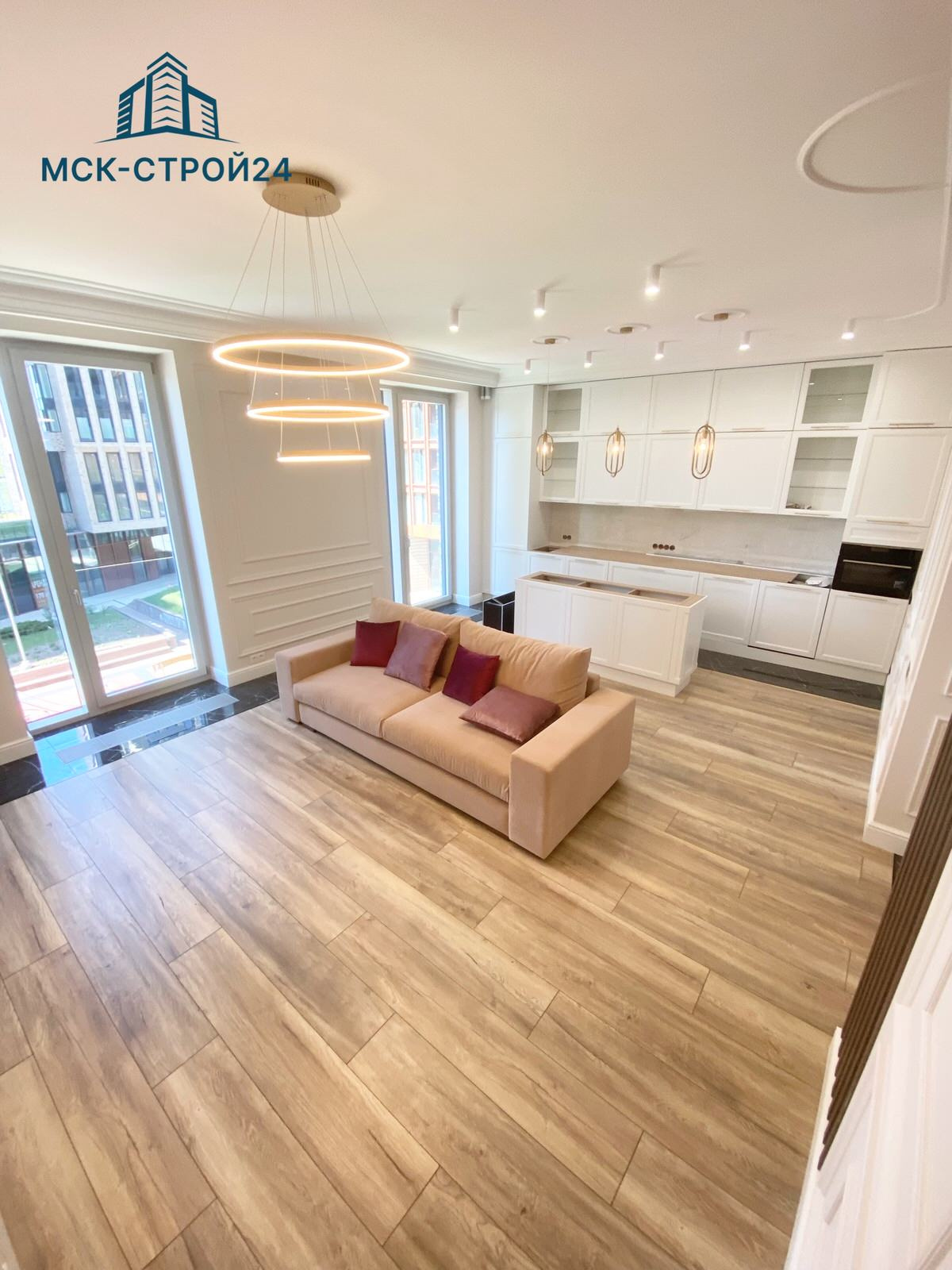 Дизайнерский ремонт квартиры 112м² в ЖК "ЗИЛАРТ"