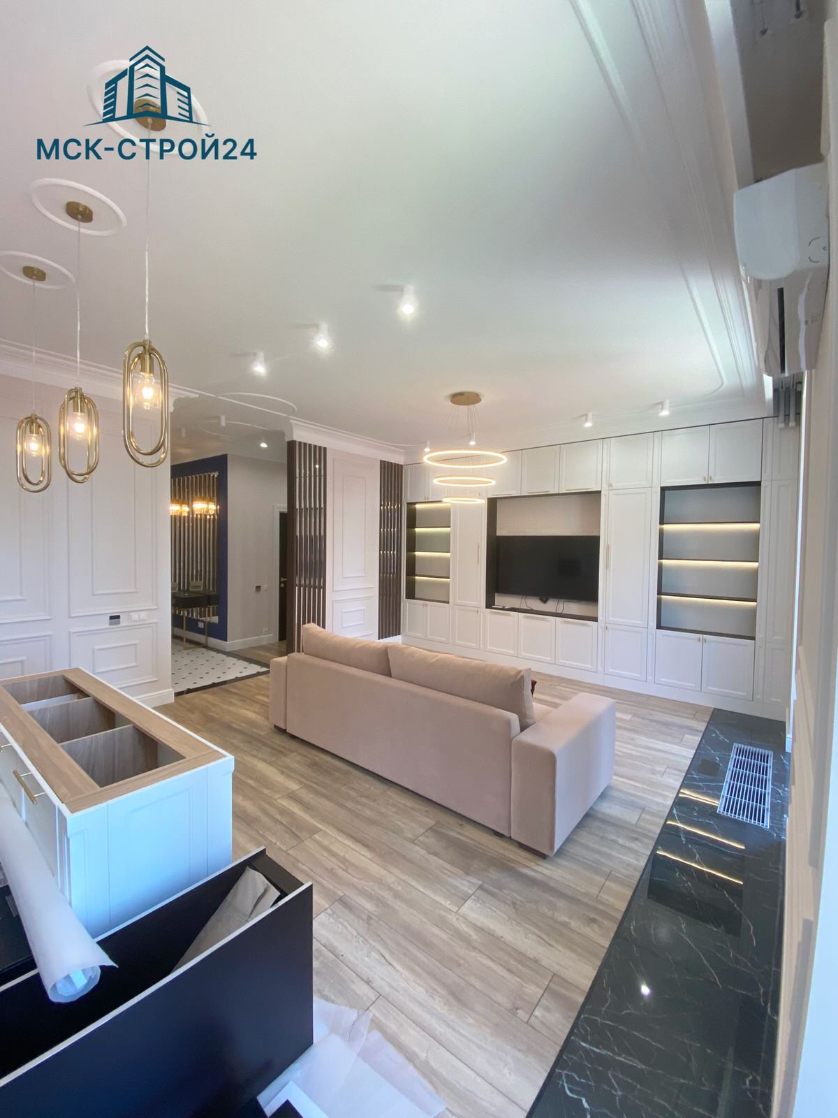 Дизайнерский ремонт квартиры 112м² в ЖК "ЗИЛАРТ"