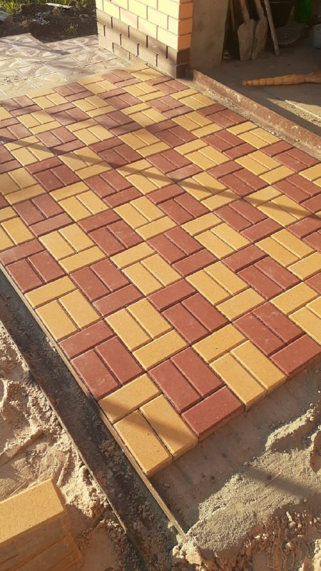 Укладка тротуарной плитки