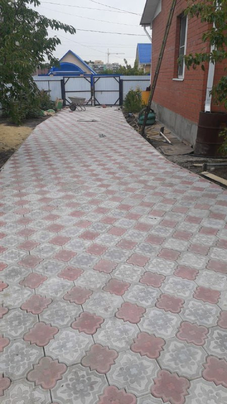 Укладка тротуарной плитки