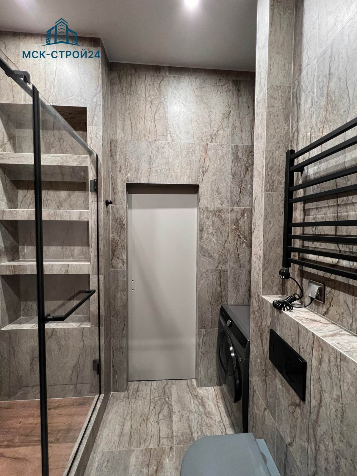 Дизайнерский ремонт квартиры 47м² в ЖК "СЕРЕБРЯНЫЙ ФОНТАН"