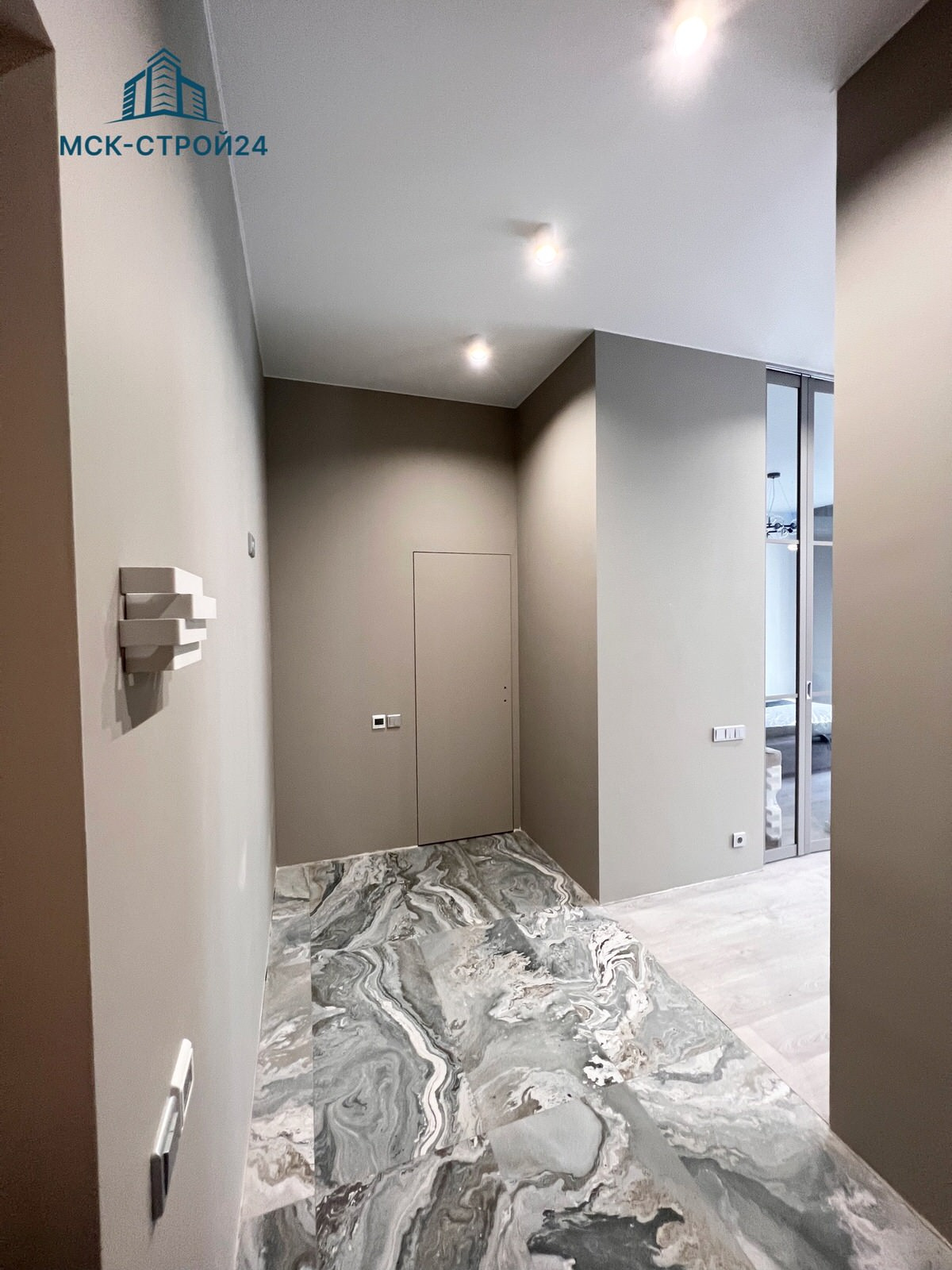 Дизайнерский ремонт квартиры 47м² в ЖК "СЕРЕБРЯНЫЙ ФОНТАН"