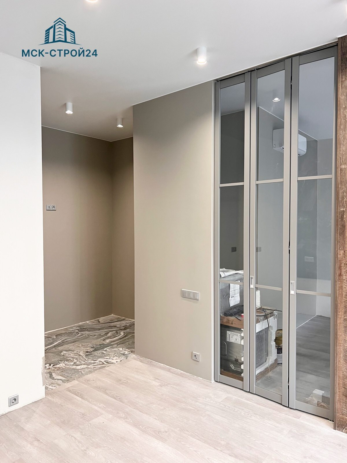 Дизайнерский ремонт квартиры 47м² в ЖК "СЕРЕБРЯНЫЙ ФОНТАН"