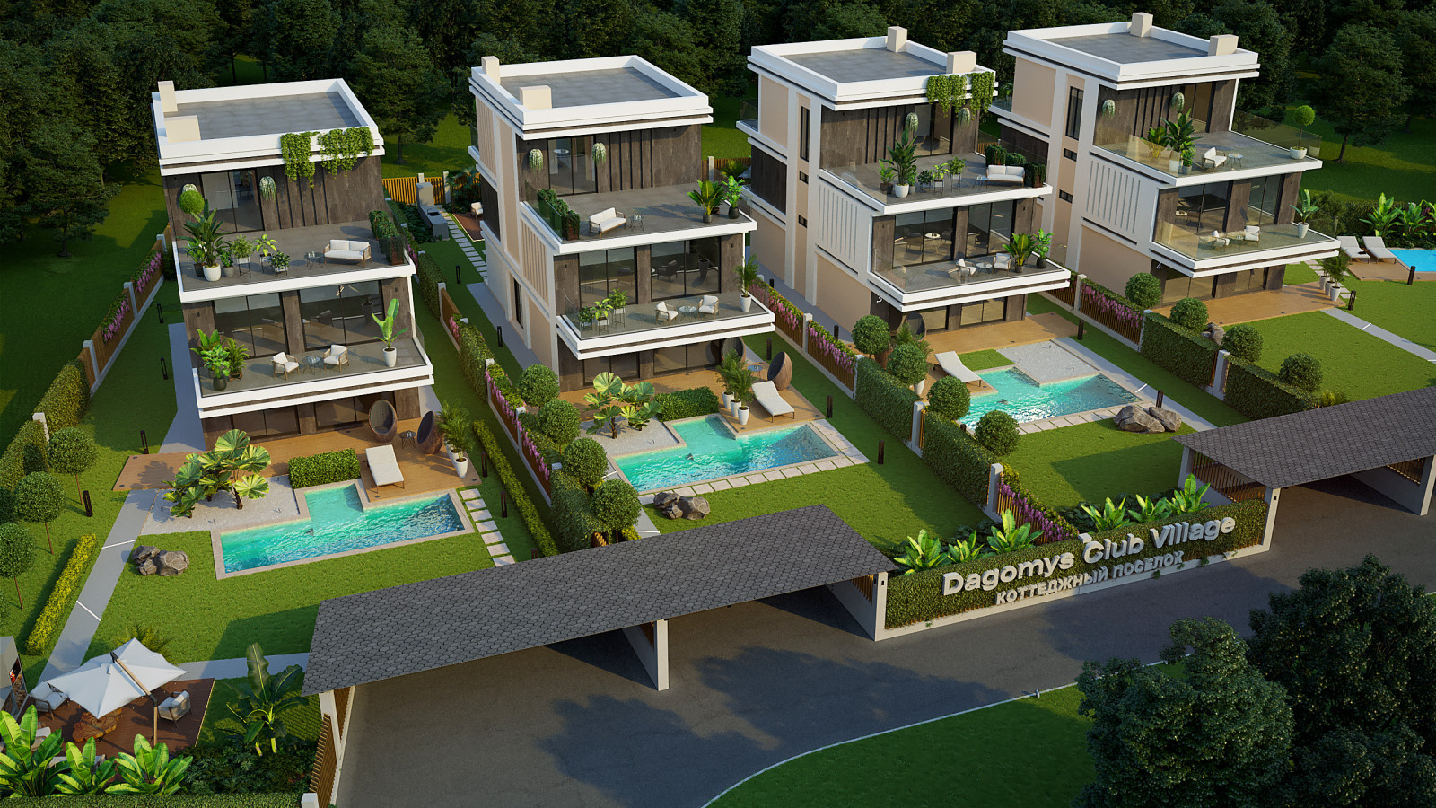 Проект Коттеджного поселка Dagomys Villadge