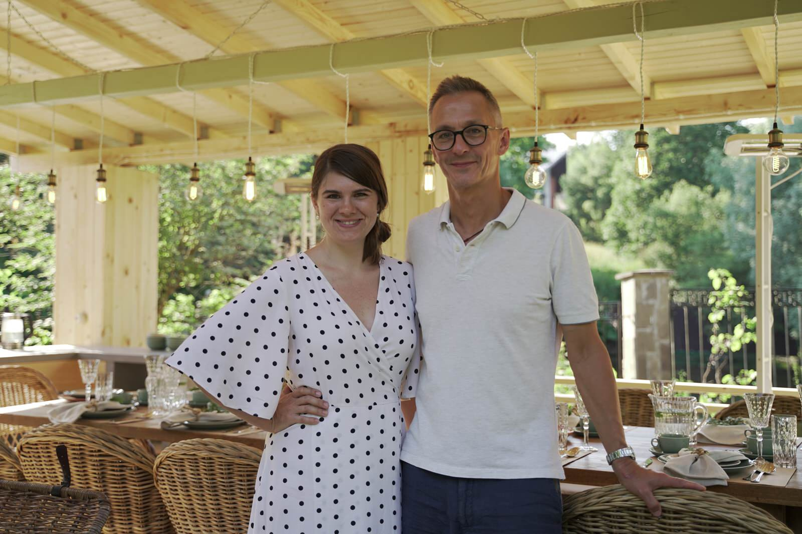 Беседка с летней кухней для Анастасии Вертинской и Степана Михалкова. "На дачу"