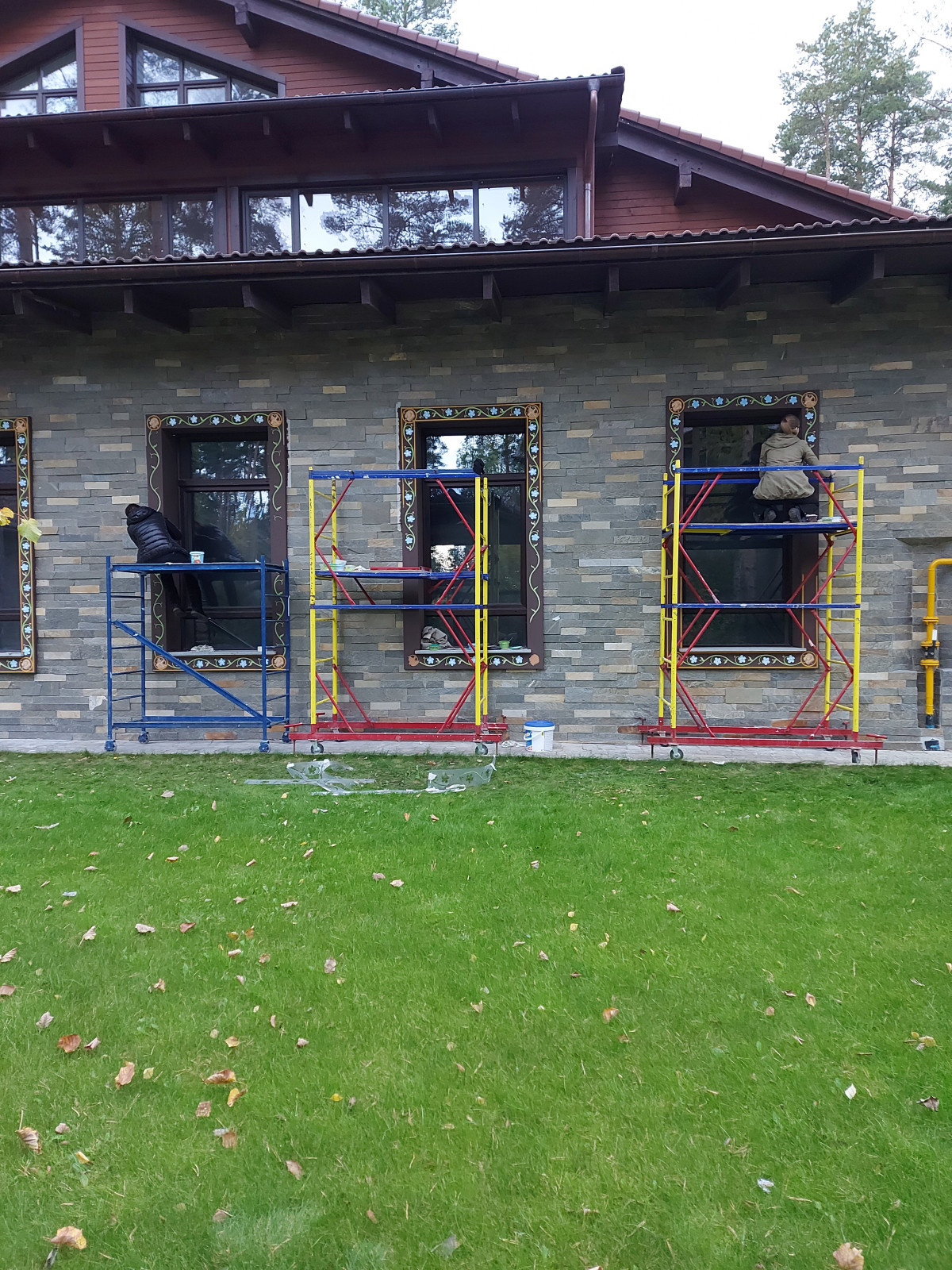 Роспись фасада КП Образцово