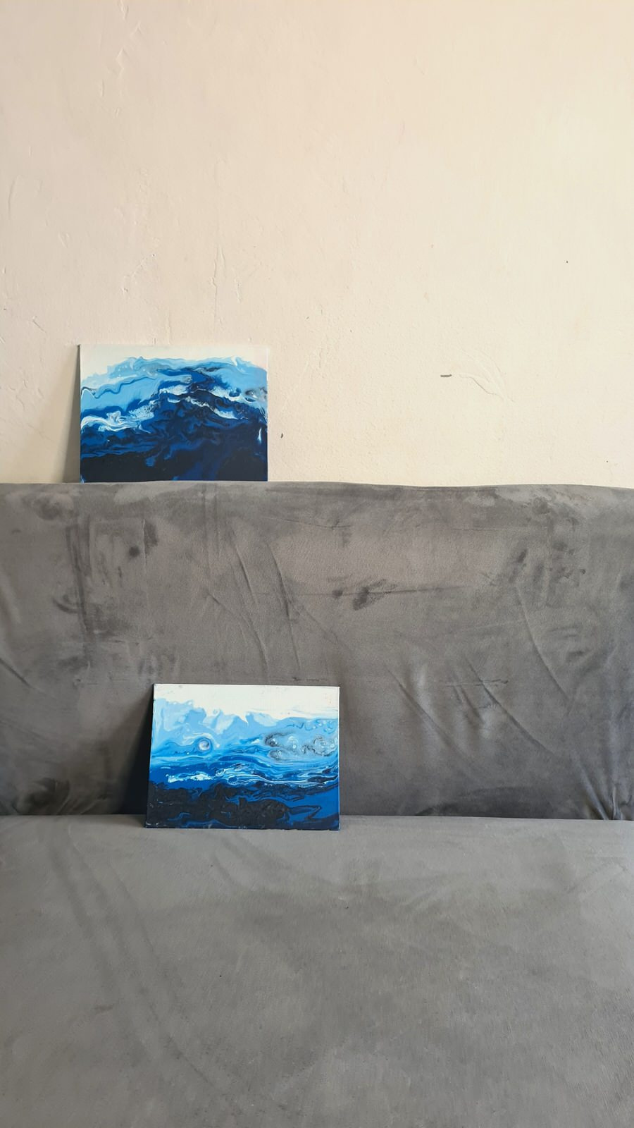 Картина абстракция - дуэт. INSPIRATION