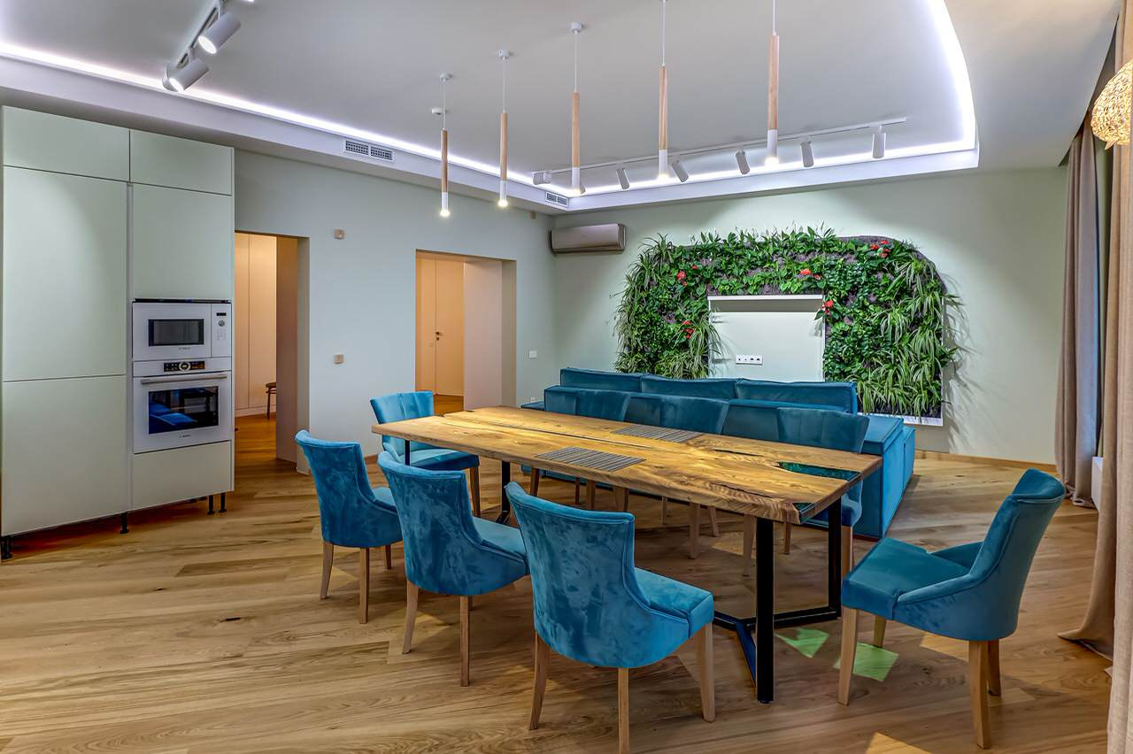 Реализация гостиной в современном стиле