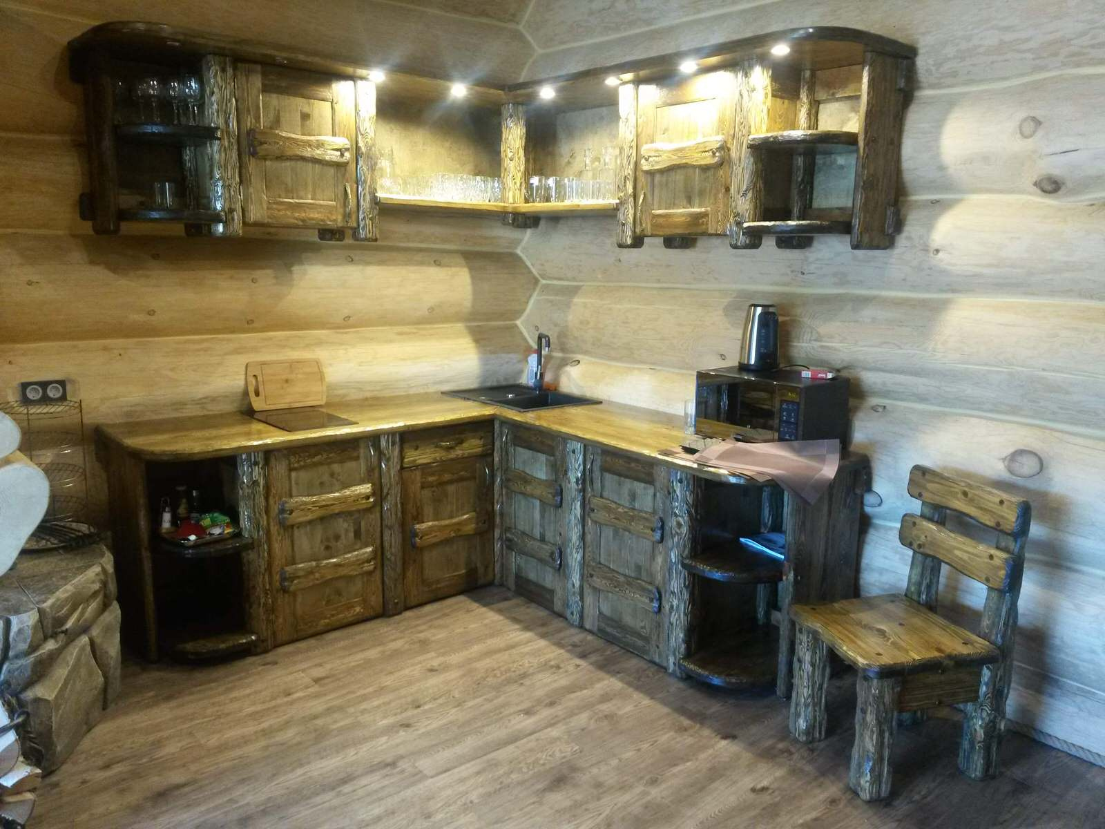 Кухня в сибирской бане