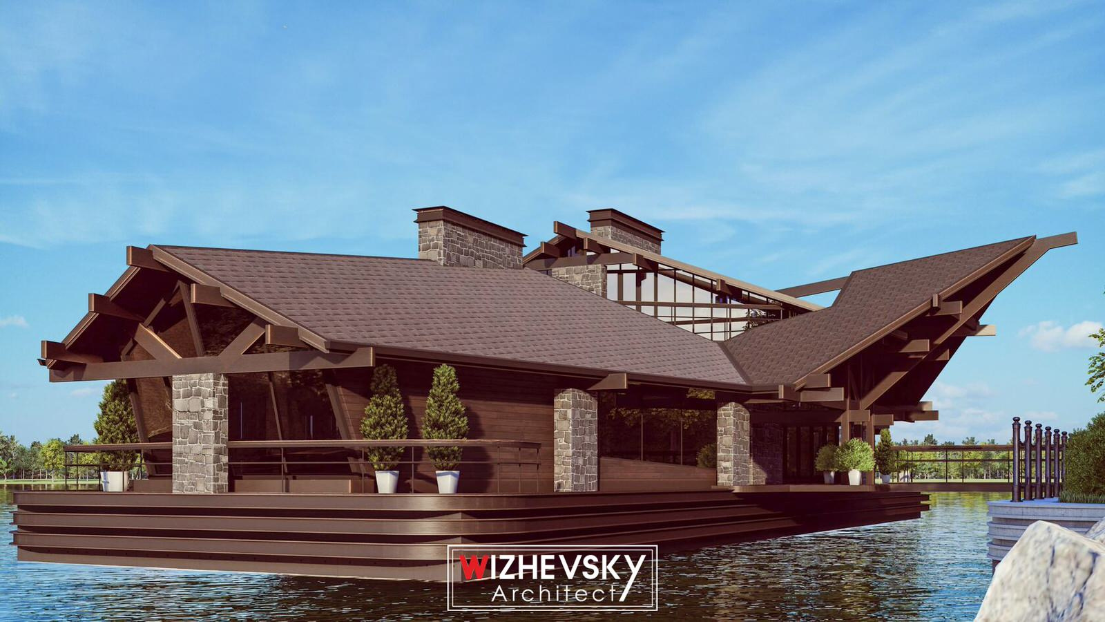 Обложка проекта: HOUSE BOAT в стиле шале