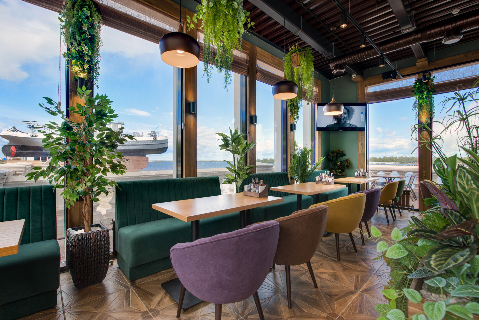 интерьерная сьемка кафе-ресторан Закат