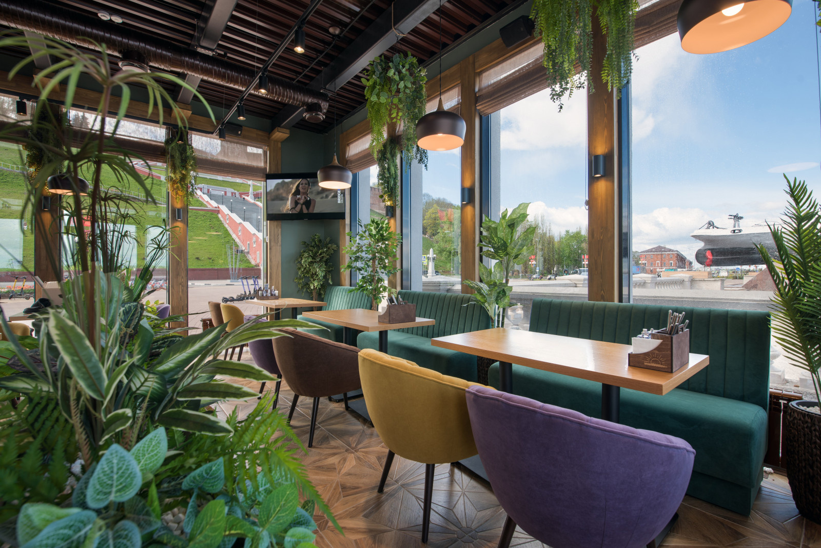 интерьерная сьемка кафе-ресторан Закат