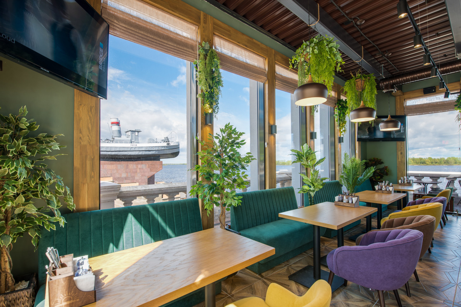 интерьерная сьемка кафе-ресторан Закат