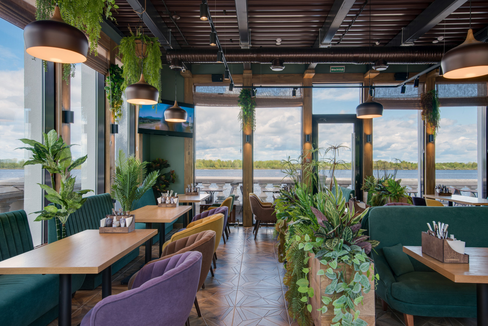 интерьерная сьемка кафе-ресторан Закат