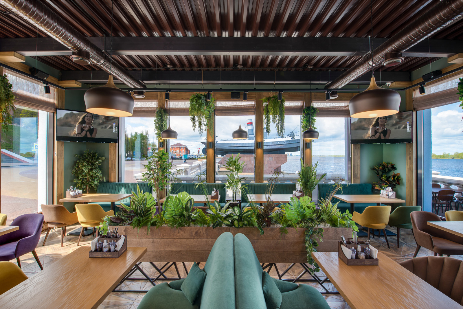 интерьерная сьемка кафе-ресторан Закат