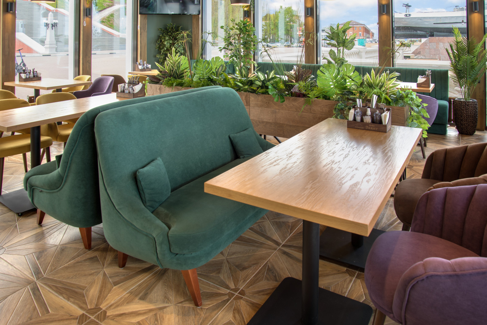 Обложка проекта: интерьерная сьемка кафе-ресторан Закат