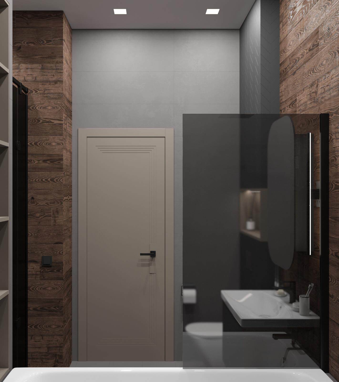 Ванная комната, совмещенная с постирочной 7м²