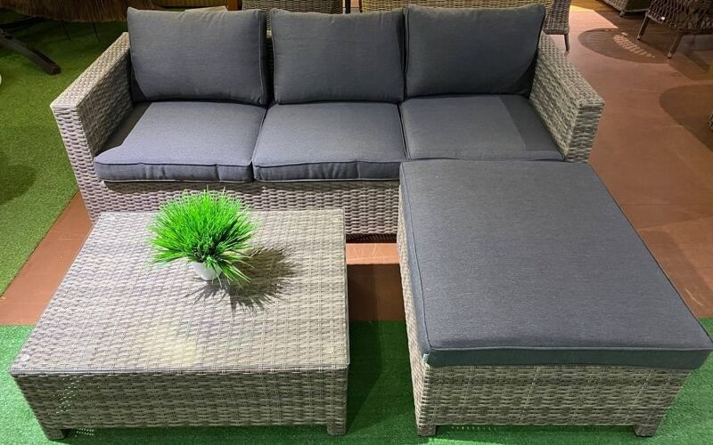 VICKY угловая из искусственного ротанга