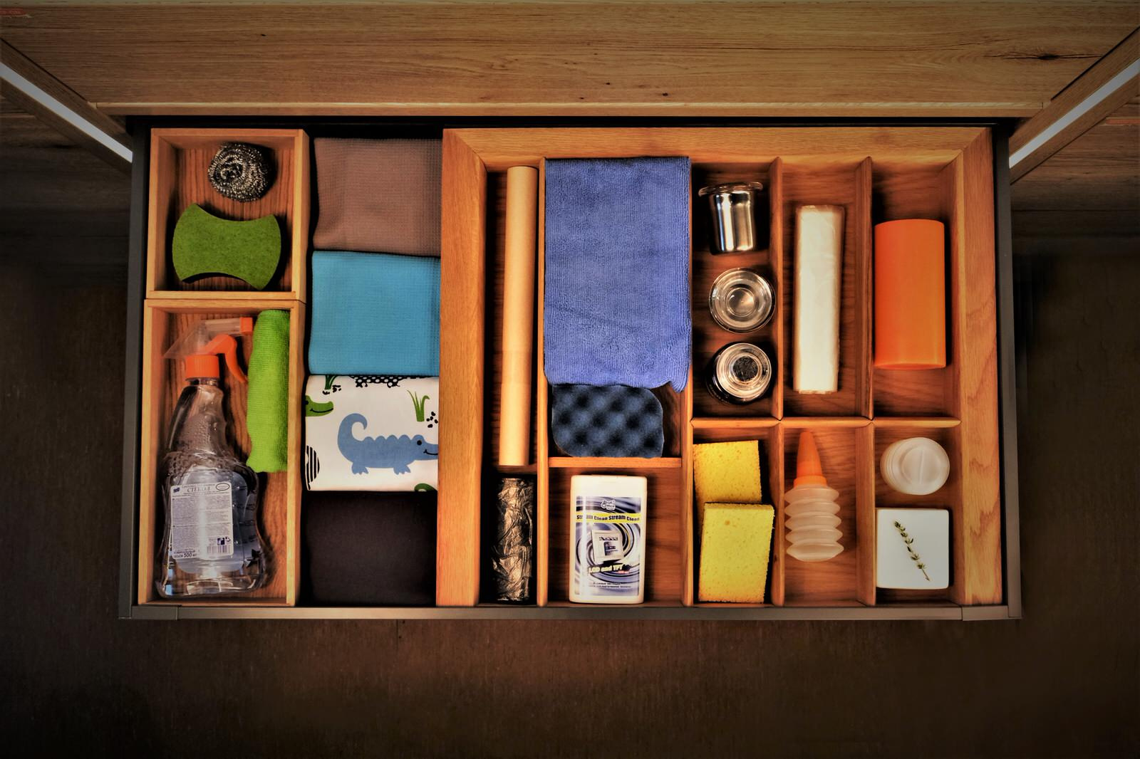 Эргономичное решение для внутреннего пространства выдвижного ящика