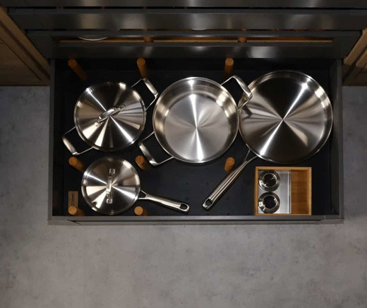 Панель BLACKWOOD в высокий ящик LEGRABOX в базу 600/900 черный