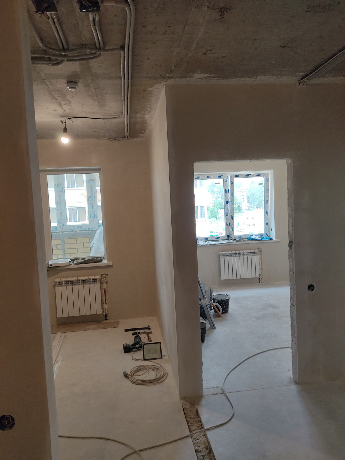 Штукатурка 3х комнатной квартиры