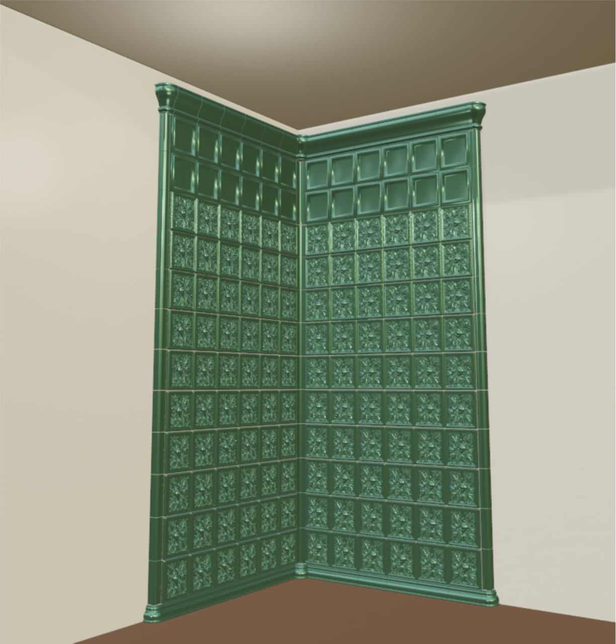 Изразцовый угол за печкой