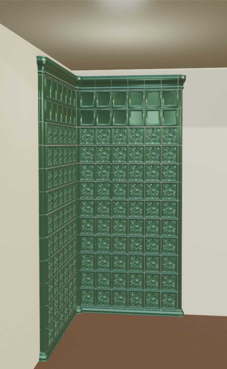 Изразцовый угол за печкой