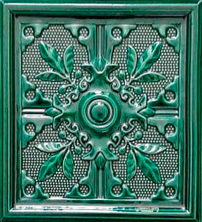 Изразцовый угол за печкой