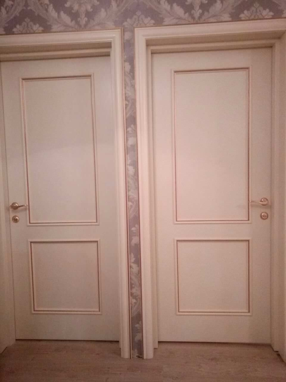 Двери в эмали с патиной и без