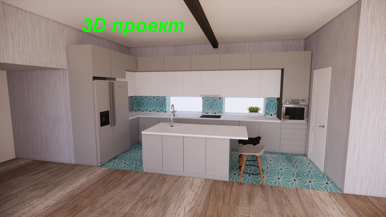 Кухня с островом г. Майкоп