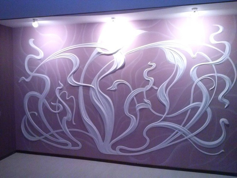 барельеф, роспись стен