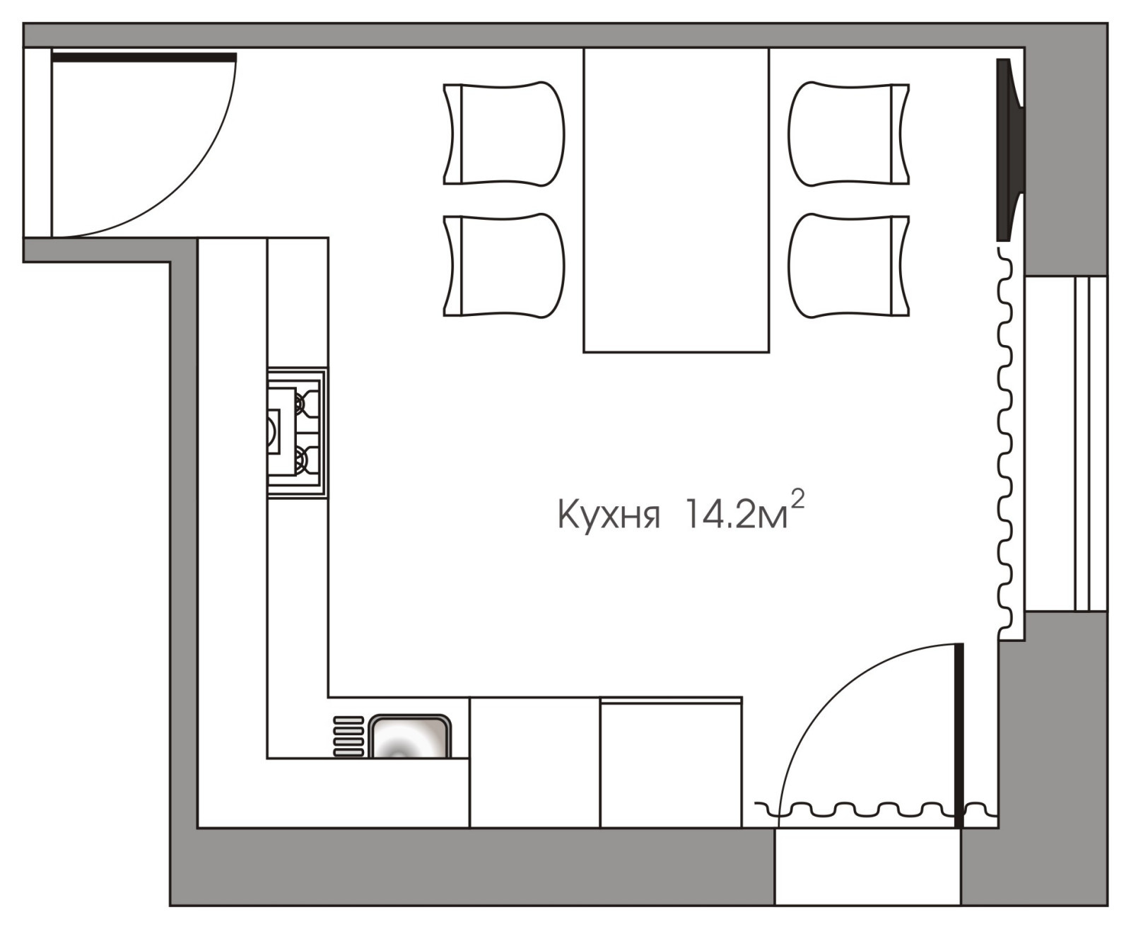 Квартира с нотками прованса