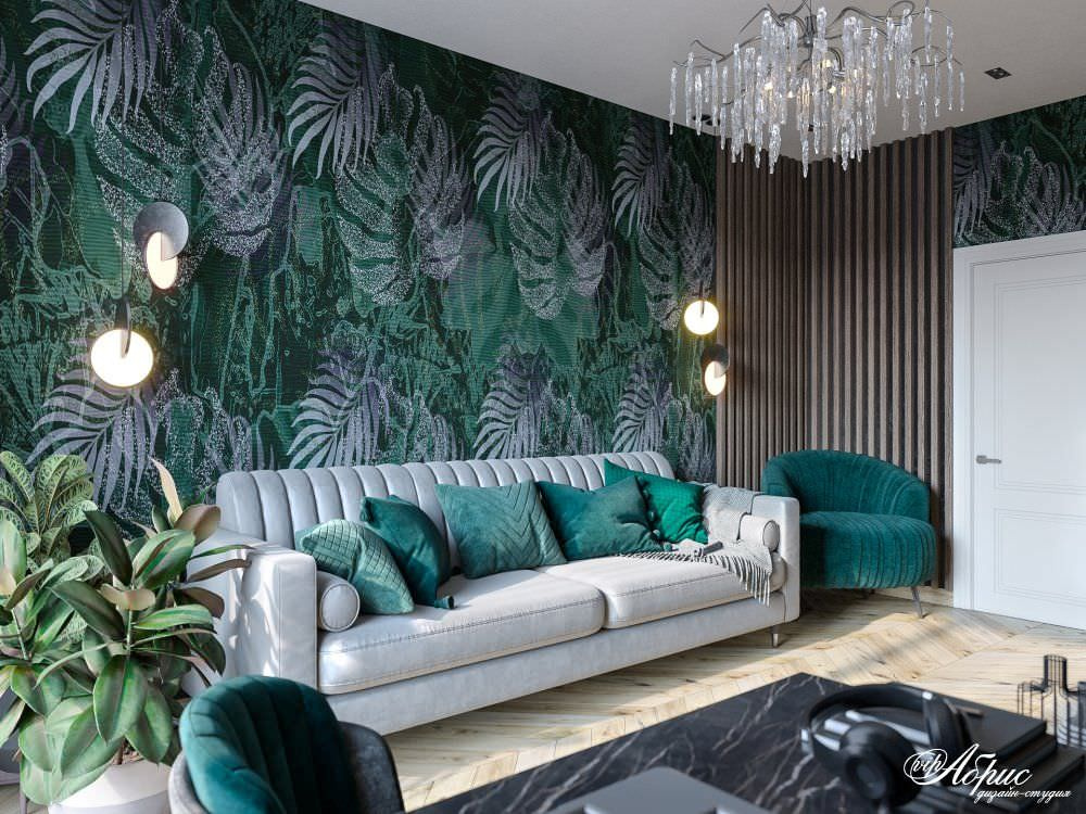 Дизайн интерьера трехкомнатной квартиры в ЖК Атлант (ул.Склизкова)