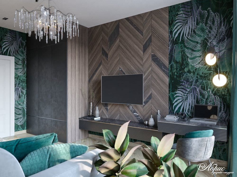 Дизайн интерьера трехкомнатной квартиры в ЖК Атлант (ул.Склизкова)