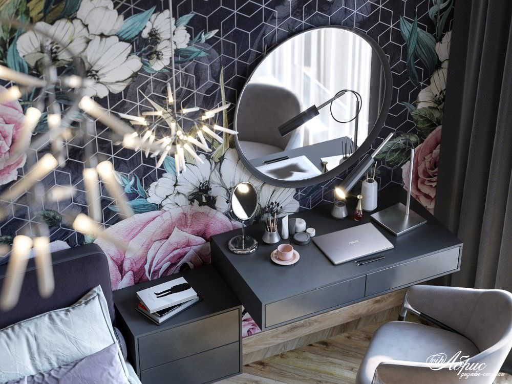 Дизайн интерьера трехкомнатной квартиры в ЖК Атлант (ул.Склизкова)