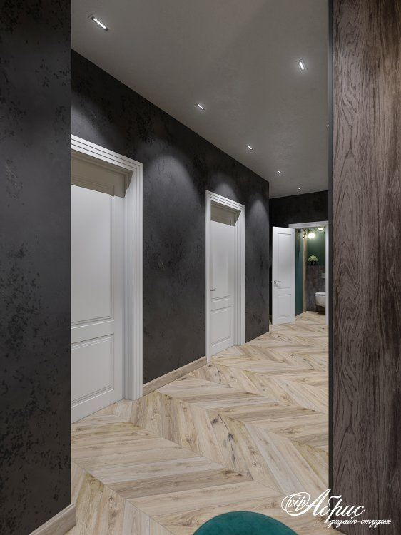 Дизайн интерьера трехкомнатной квартиры в ЖК Атлант (ул.Склизкова)