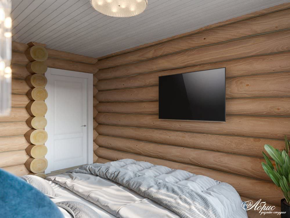 Дизайн интерьера деревянного дома (дер.Палкино)