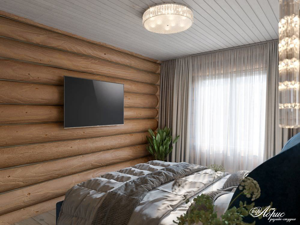 Дизайн интерьера деревянного дома (дер.Палкино)