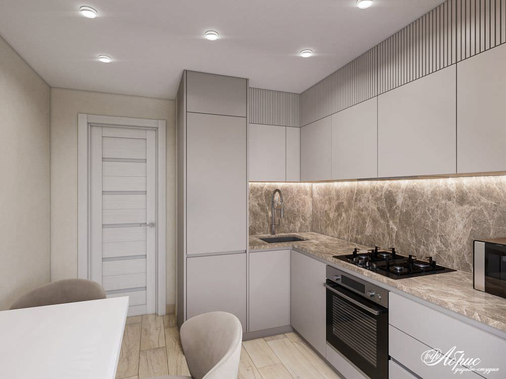 Экономичный дизайн-проект двухкомнатной квартиры (г.Конаково)