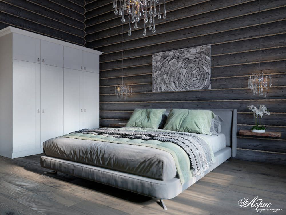 Разработка интерьера под ключ в деревянном доме (д.Красновский бор)