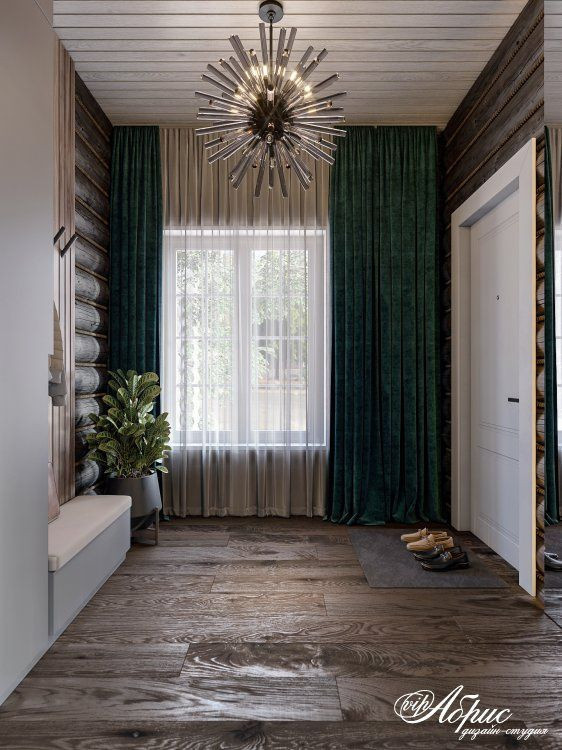 Разработка интерьера под ключ в деревянном доме (д.Красновский бор)