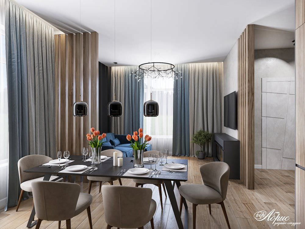 Дизайн трехэтажного таунхауса с перепланировкой и зонированием (ул.Пухальского)