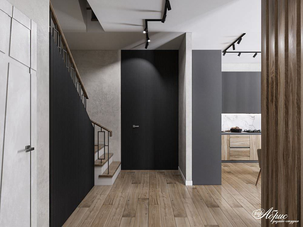 Дизайн трехэтажного таунхауса с перепланировкой и зонированием (ул.Пухальского)