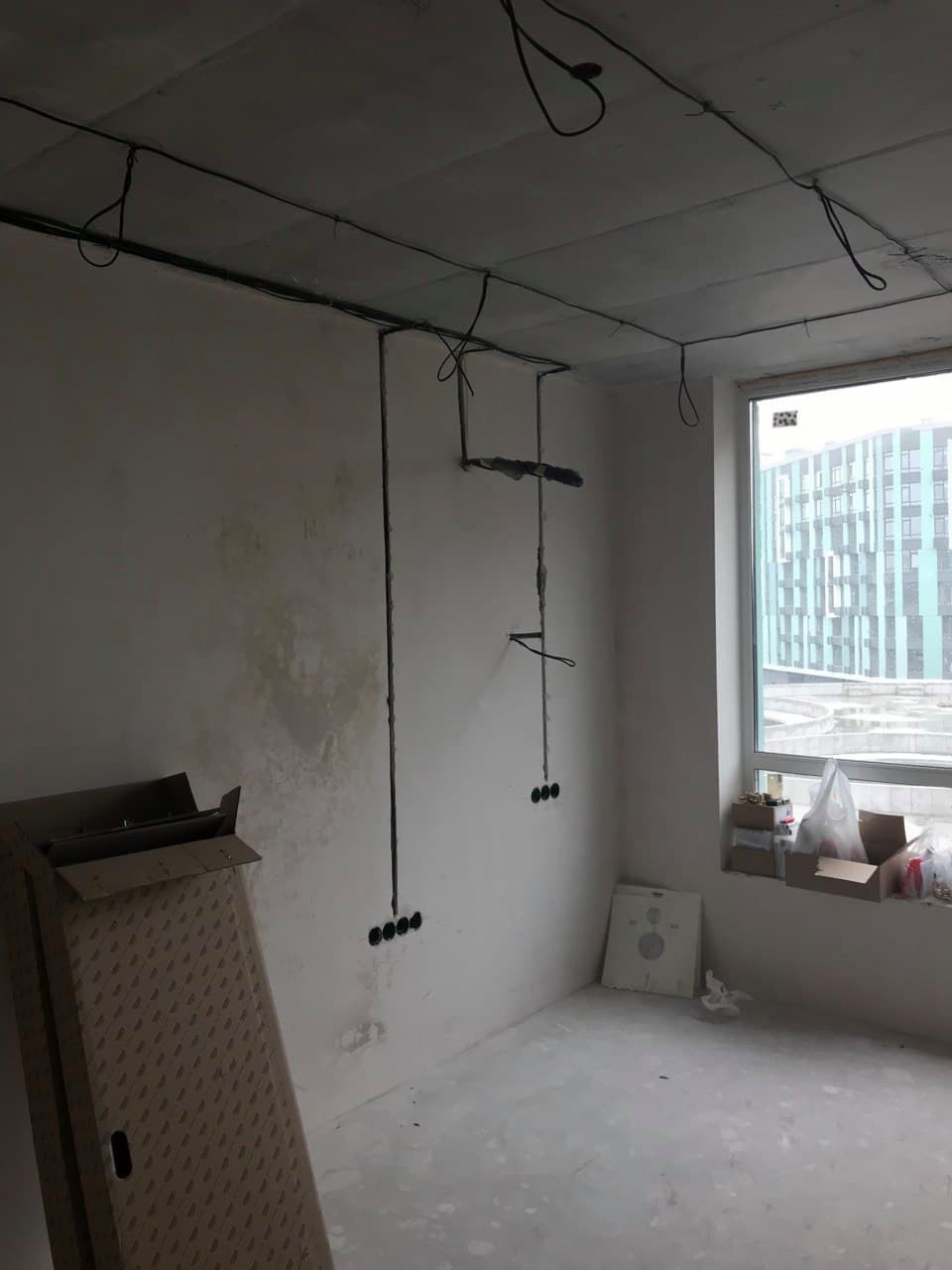 Ремонт двухкомнатной квартиры в новостройке, фото "до"