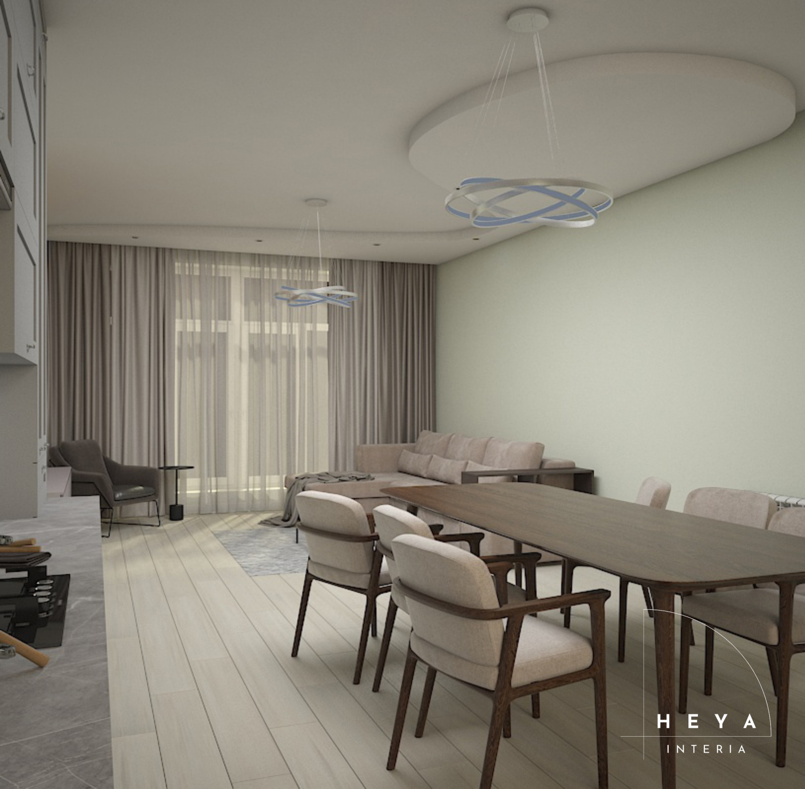 Проект кухни-гостиной