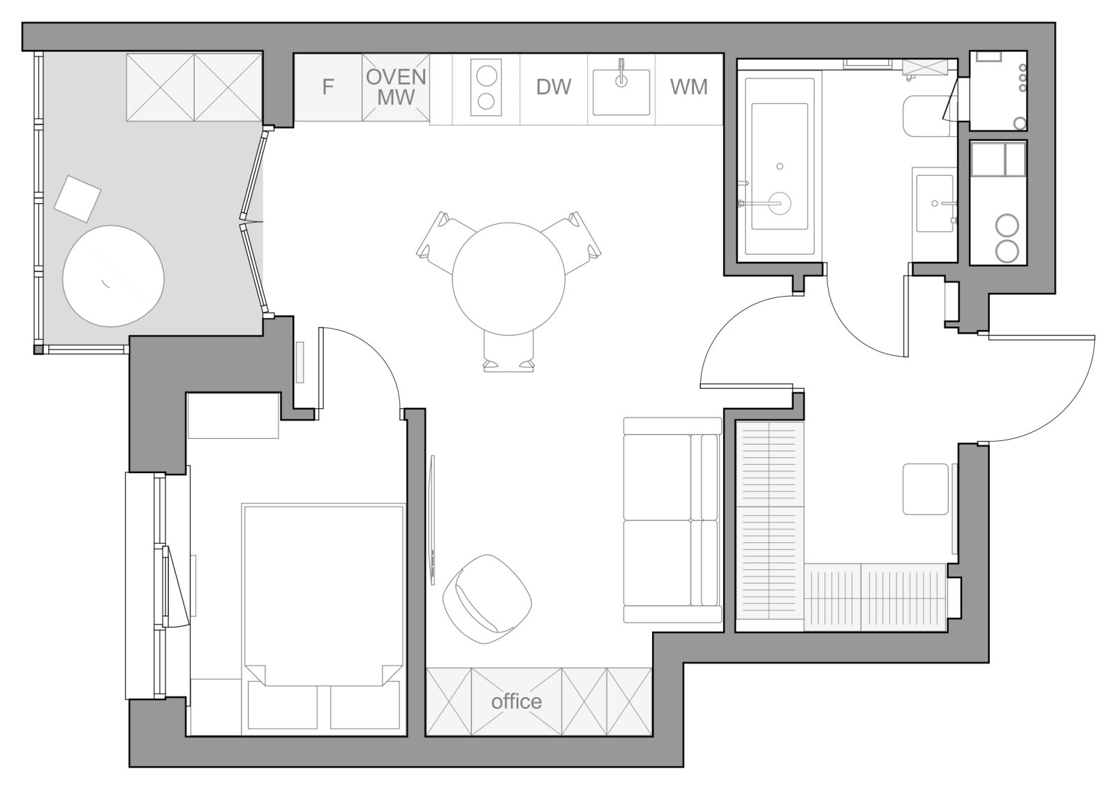 Квартира в ЖК Первый Московский 35 м. кв.