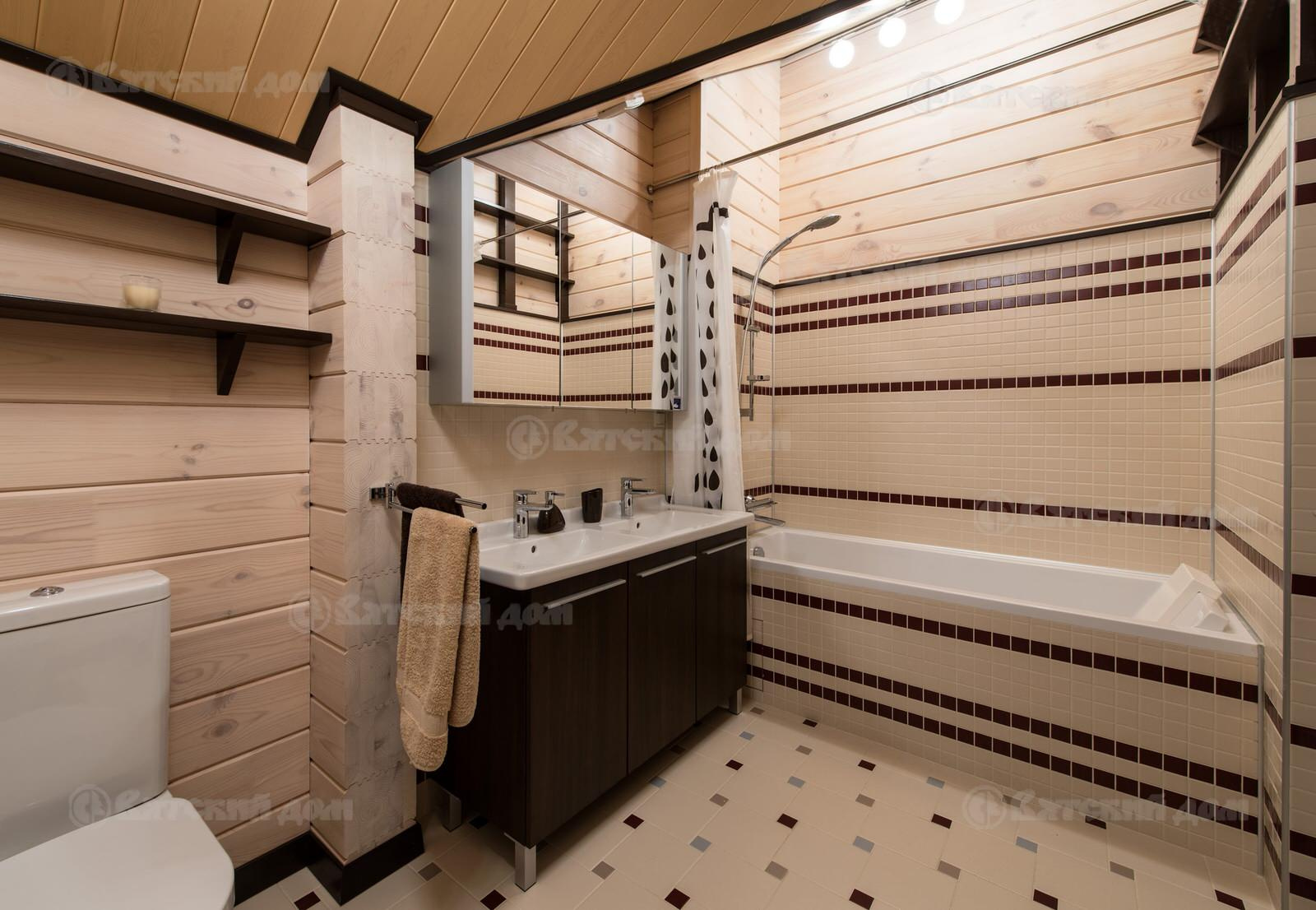 Деревянный дом из клееного бруса БК-300-75 (Вятский Дом)