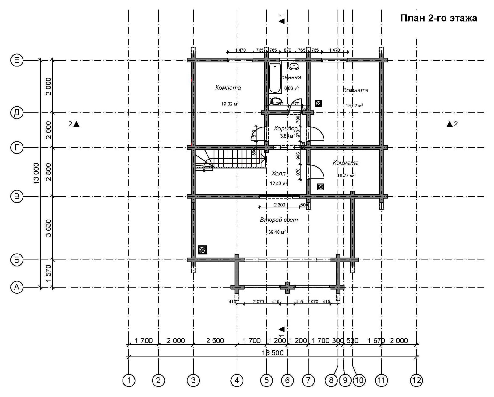 Деревянный дом из оцилиндрованного бревна ОБ-300-31 (Вятский Дом)