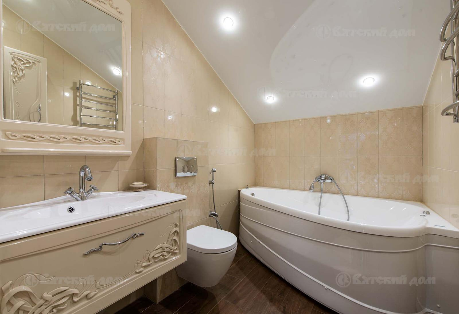 Деревянный дом из клееного бруса БК-300-46 (Вятский Дом)