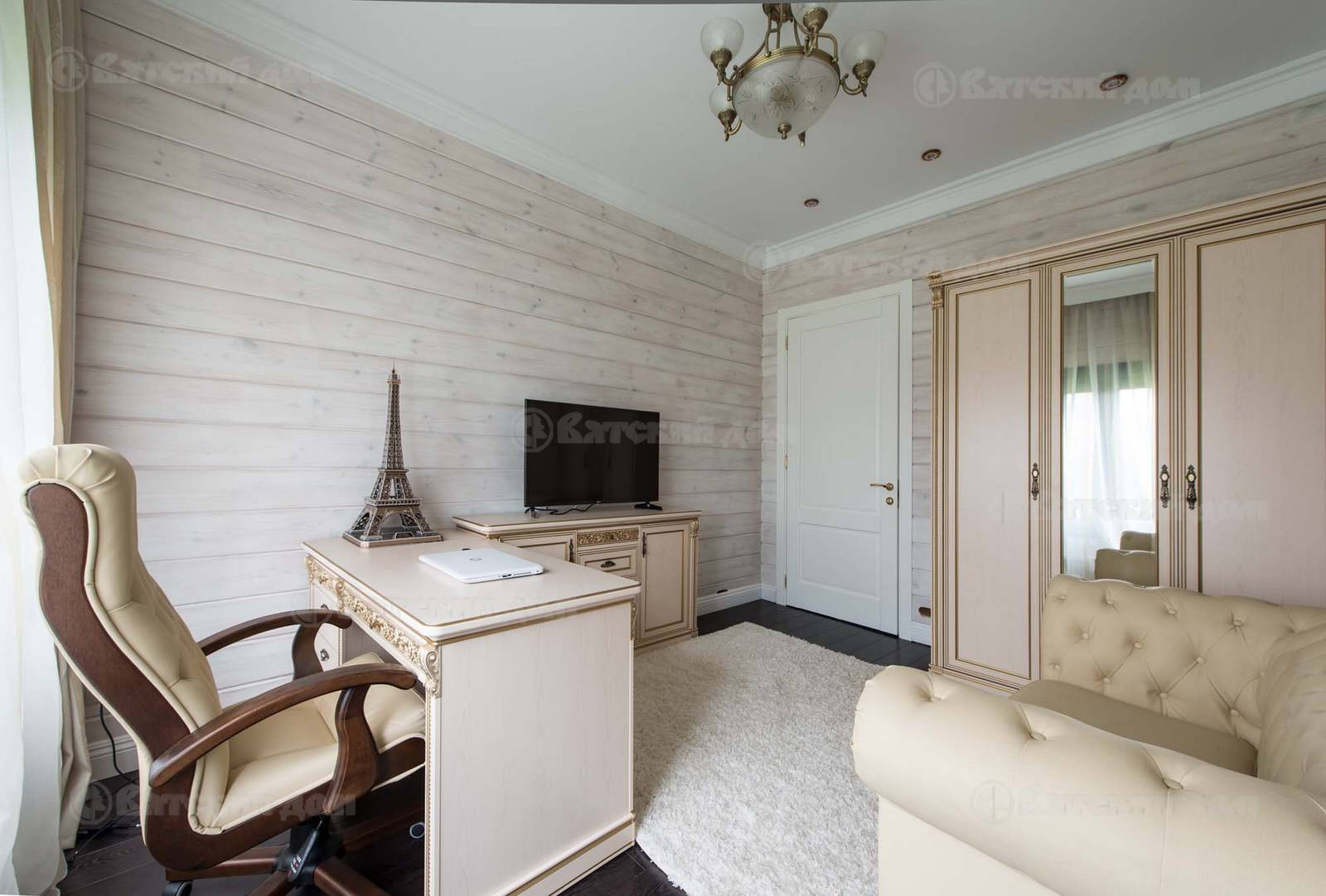 Обложка проекта: Деревянный дом из клееного бруса БК-300-46 (Вятский Дом)